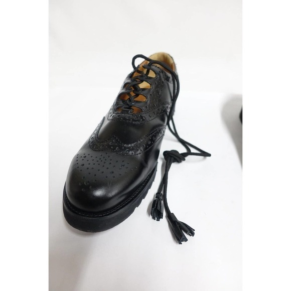 GHILLIE Shoes Wingtip Men Black Sz 15 3E EEE Extra Wide Kilt Scottish Brogues main image 4